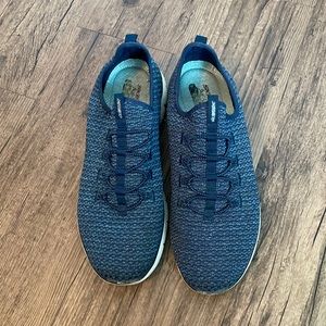 Sketchers blue slip on tennis shoes size 9.5